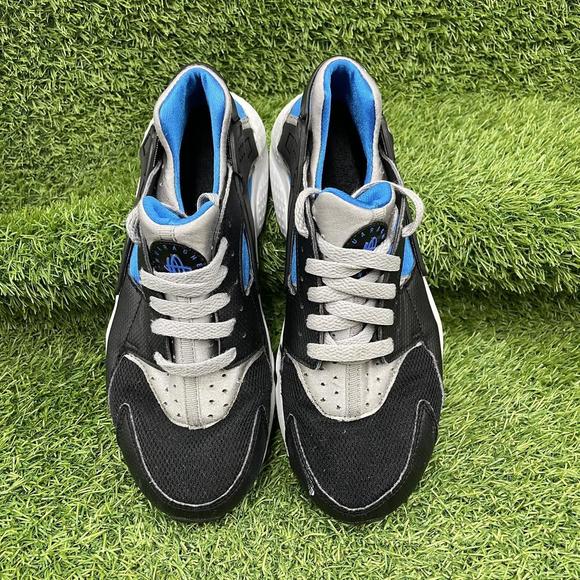 Nike Huarache Run Photo Blue Black White Trainers Size UK 5.5 654275-013 - Picture 3 of 4